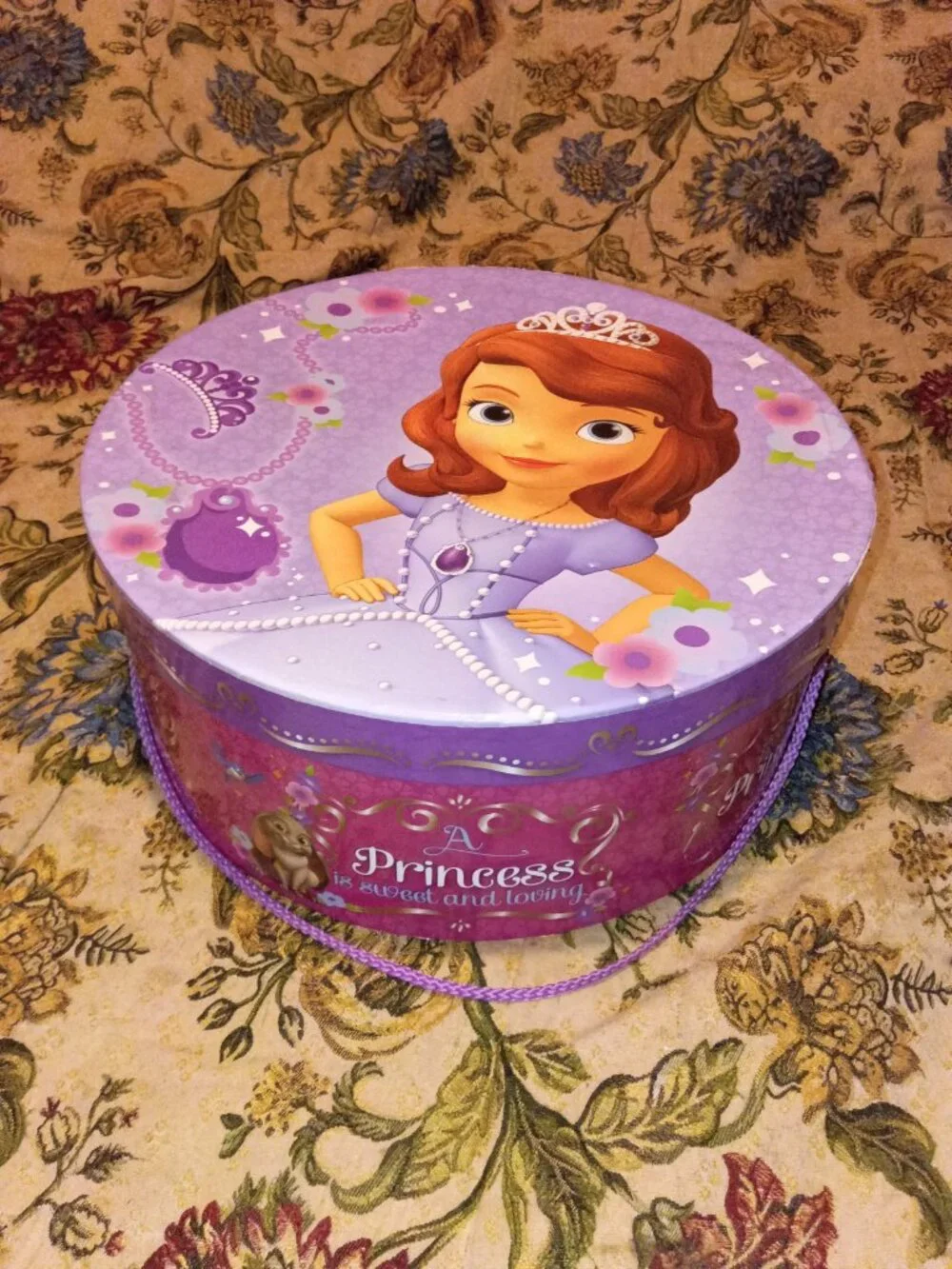 PURPLE AND PINK SET OF 3 PRINCESS NESTING STORAGE BOXES
